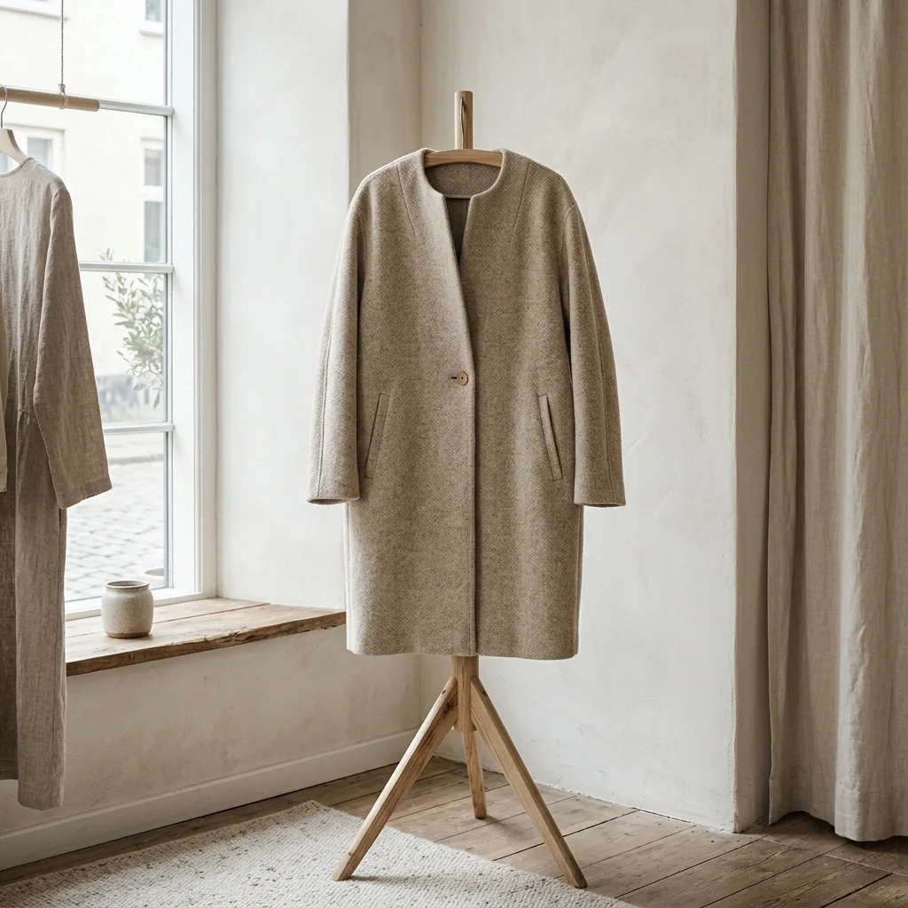 Oat double-faced coat