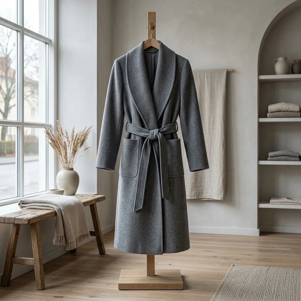 Slate wrap coat