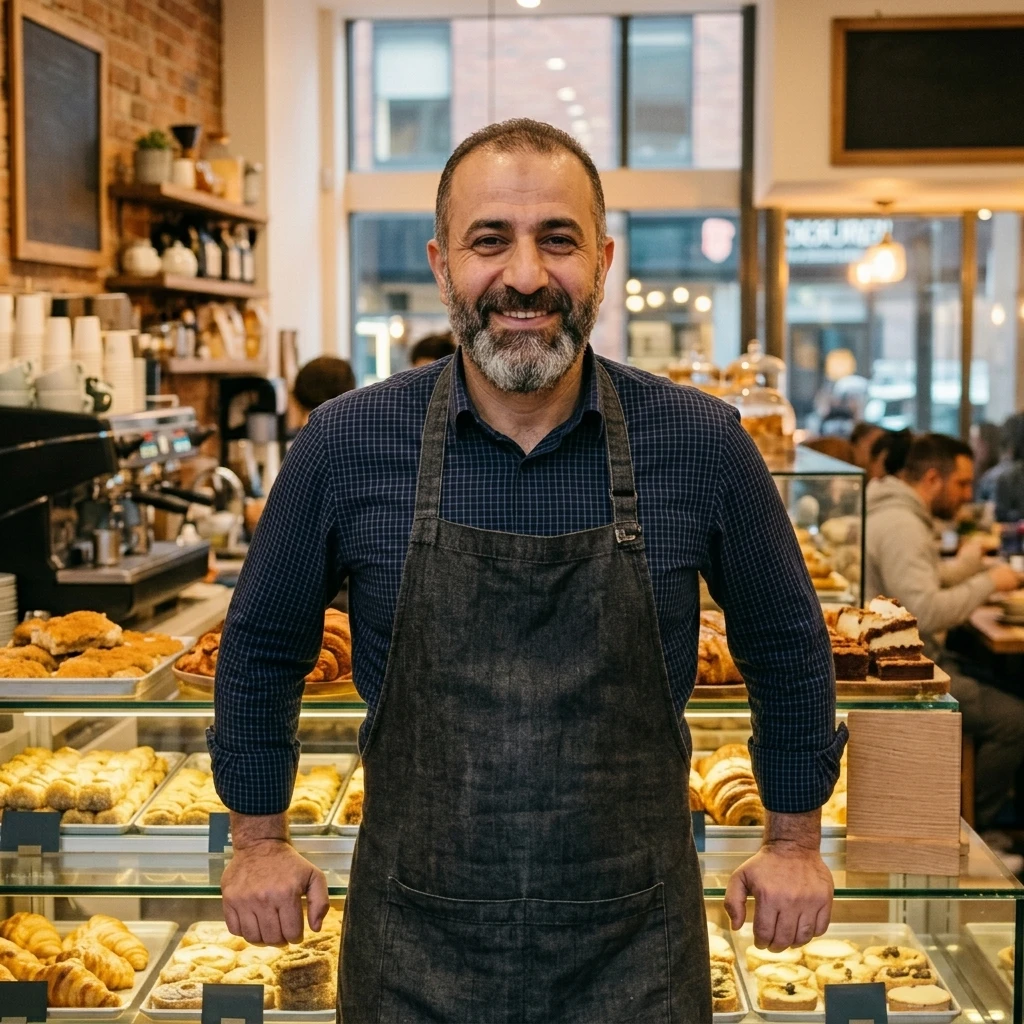 The baker at Maison Dorée