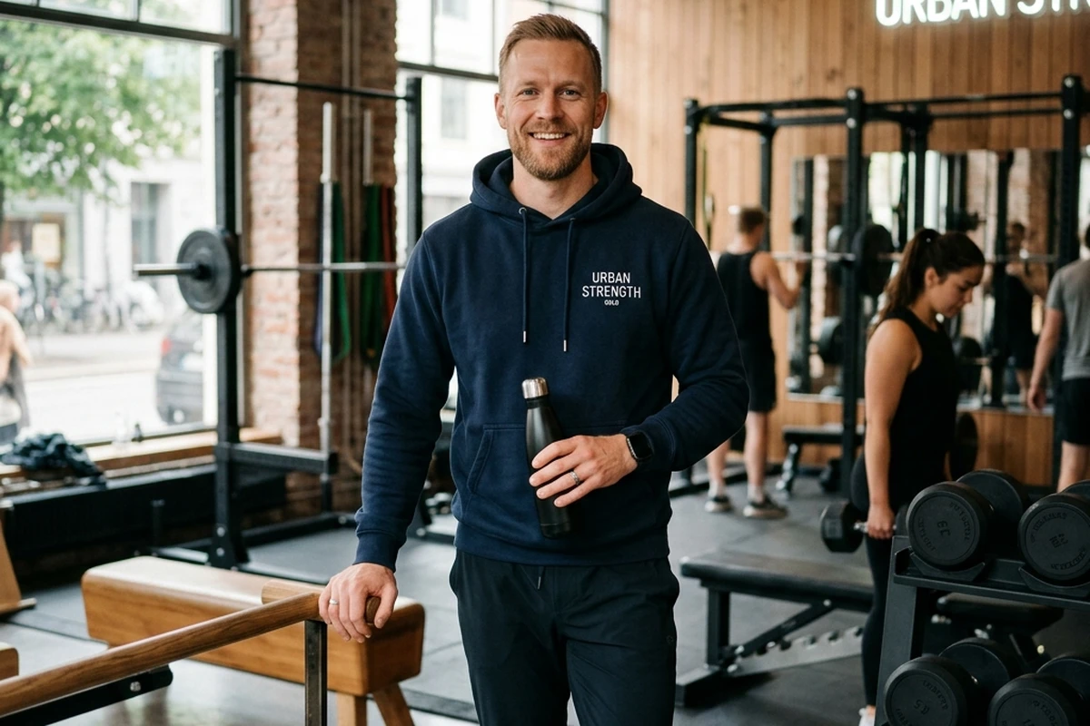 Fitness studio owner in Brussels — illustrative example.