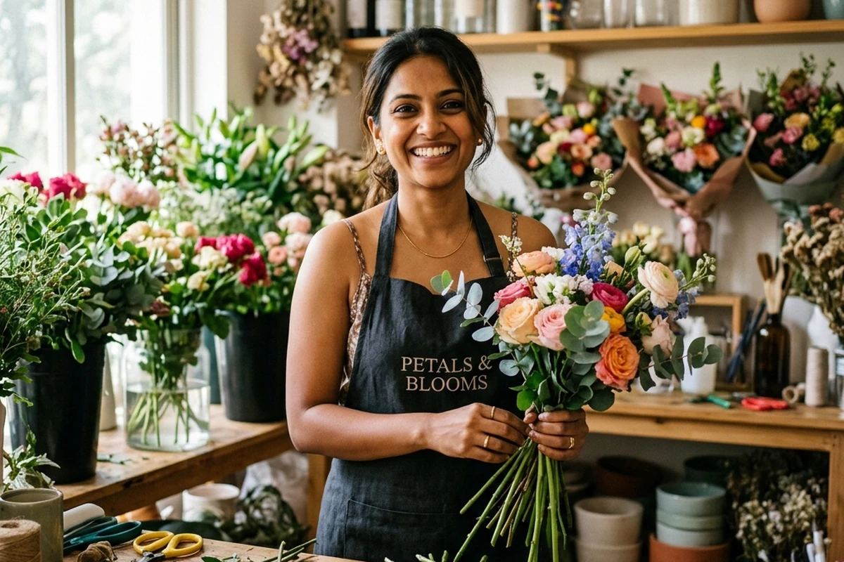 Florist — illustrative example.