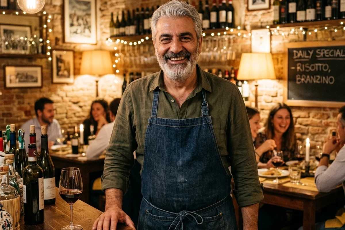 Restaurant owner — illustrative example.