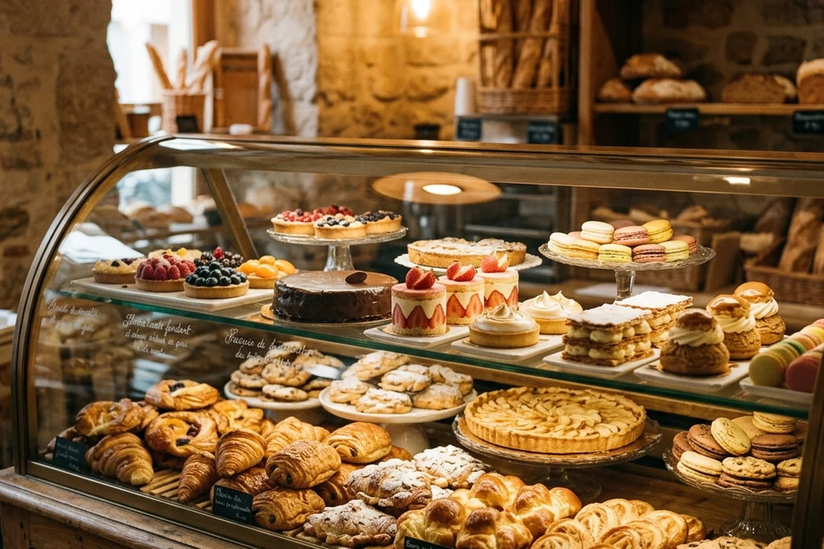 The pâtisserie counter